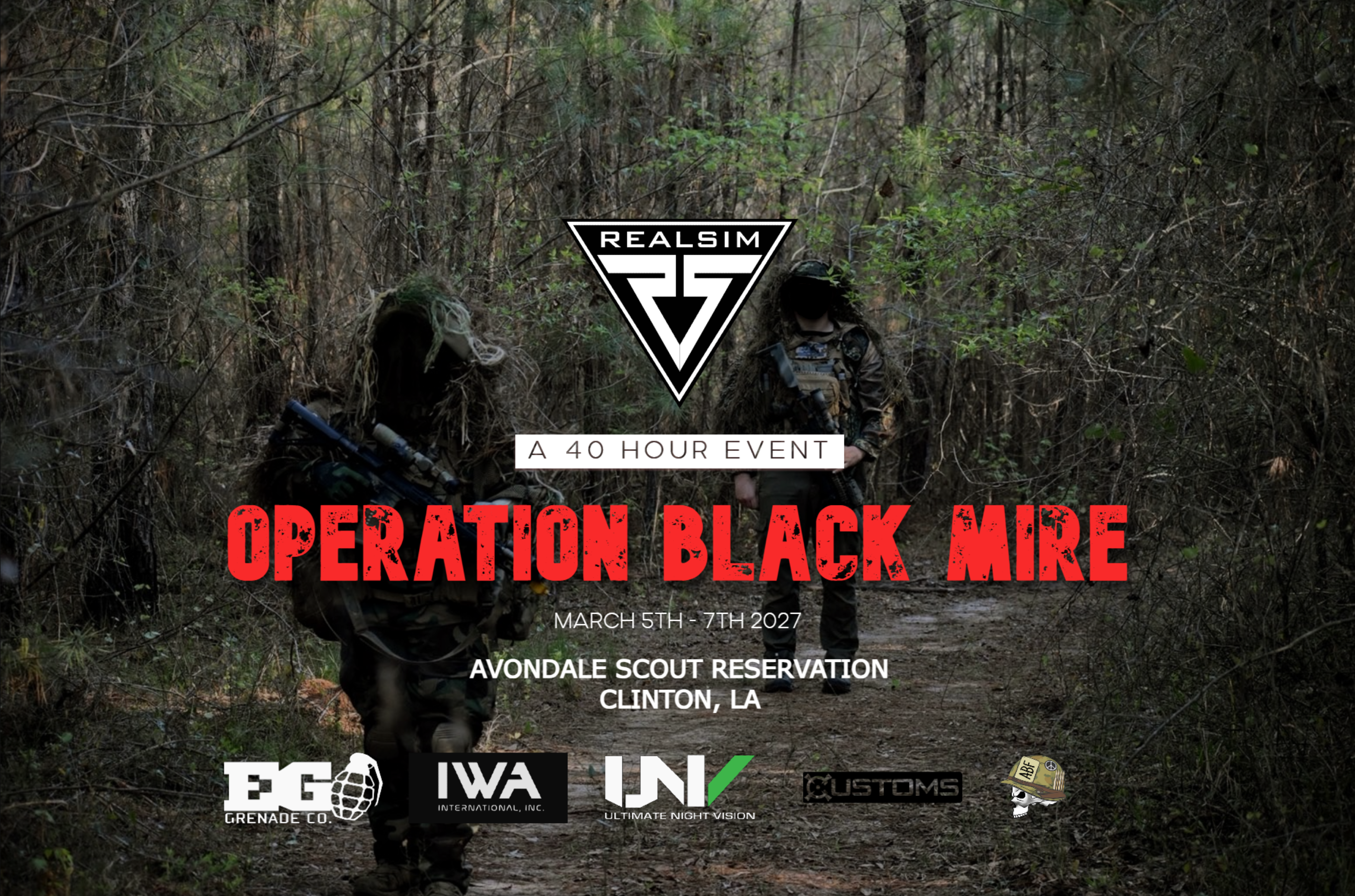 Operation Black Mire event flyer