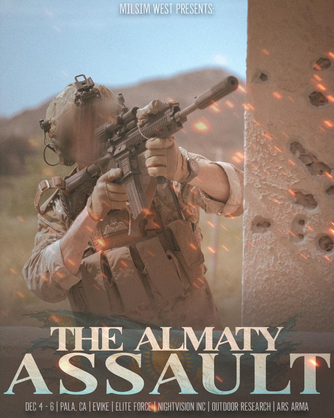 The Almaty Assault event flyer