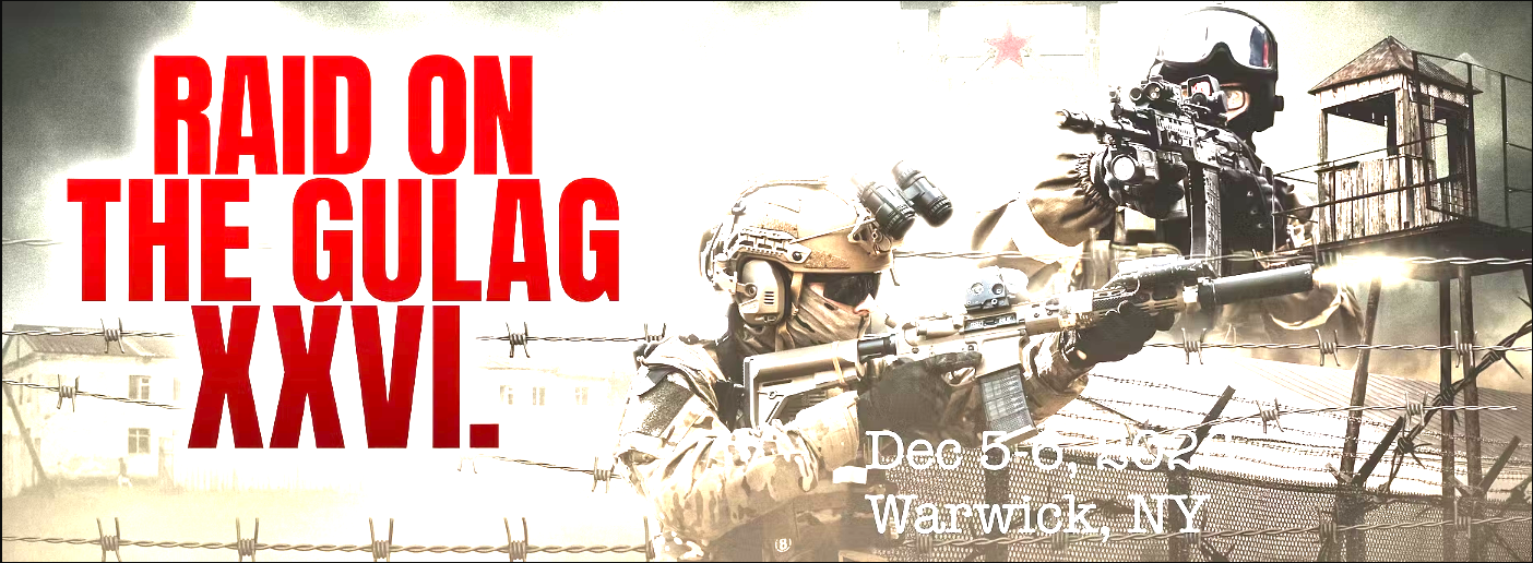 Raid on the Gulag 26 event flyer