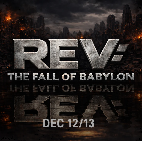 REV: The Fall of Babylon event flyer