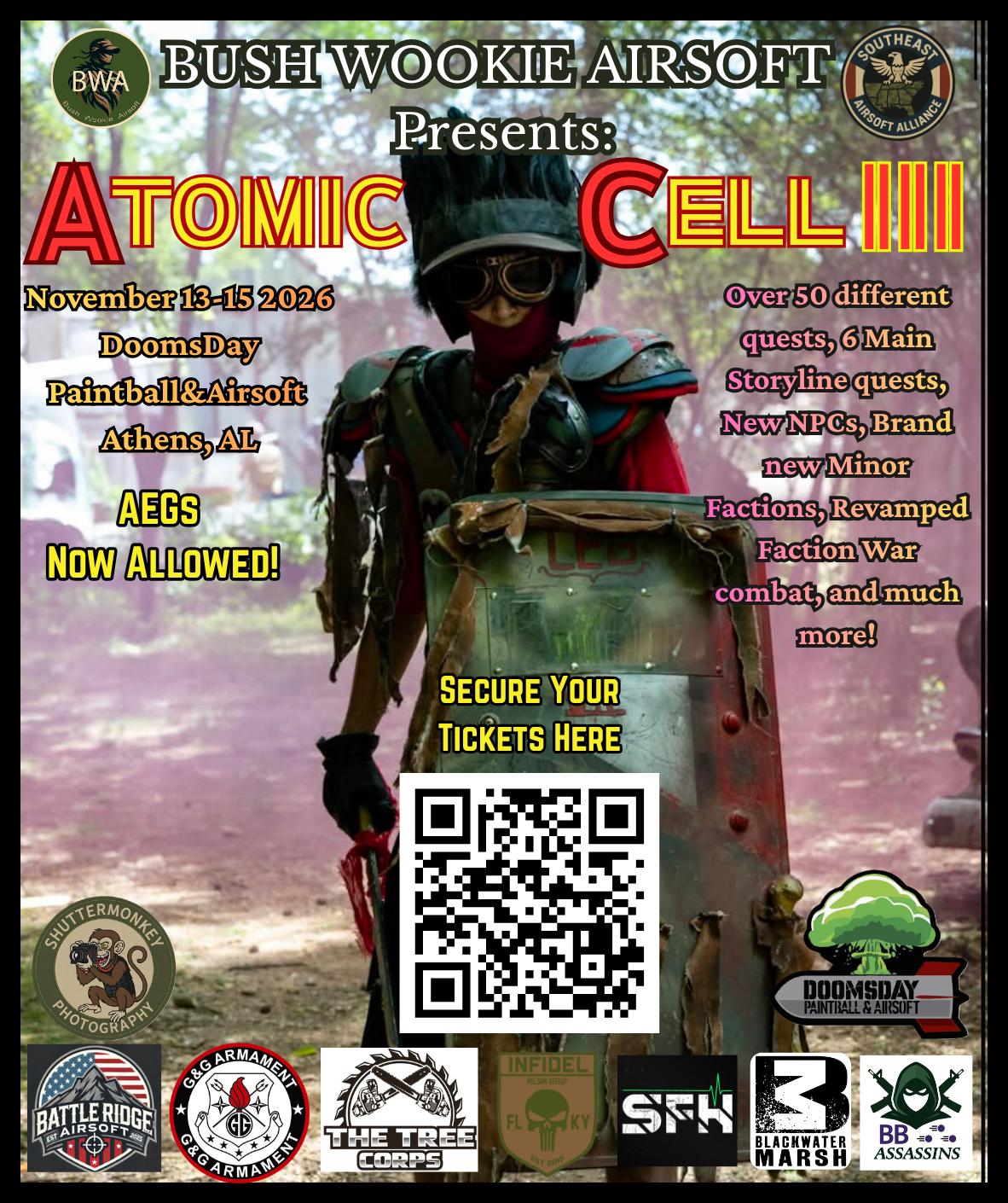 Atomic Cell III event flyer