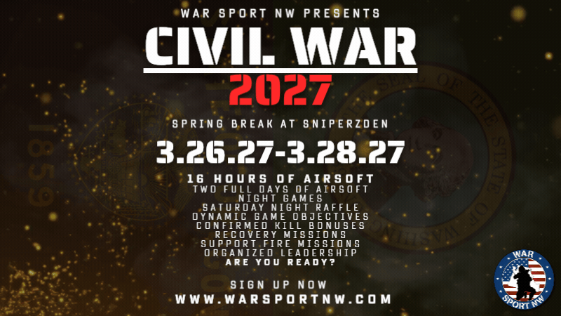 Civil War 2027 event flyer