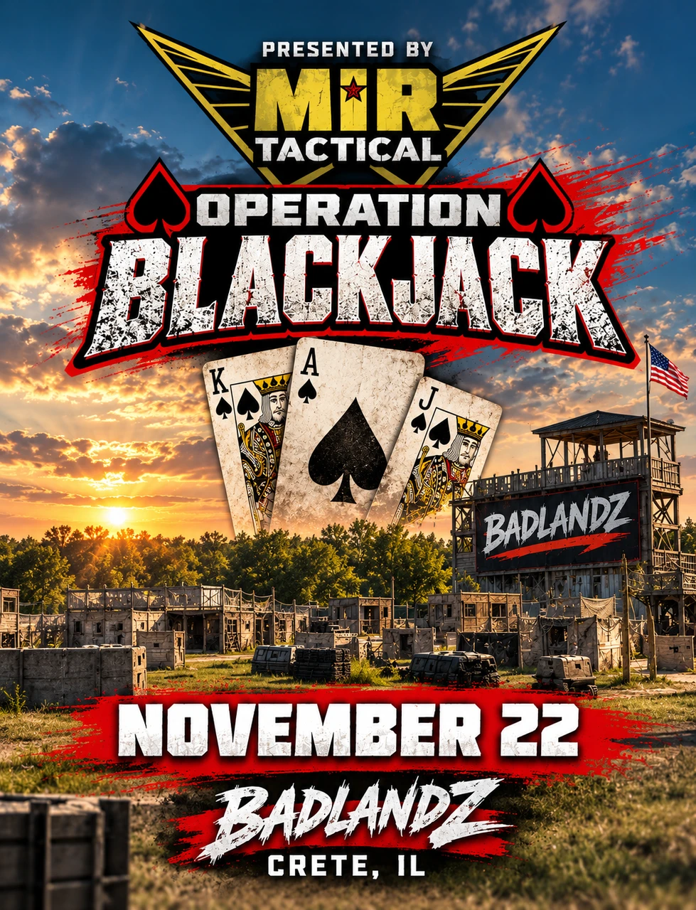 Operation Blackjack event flyer